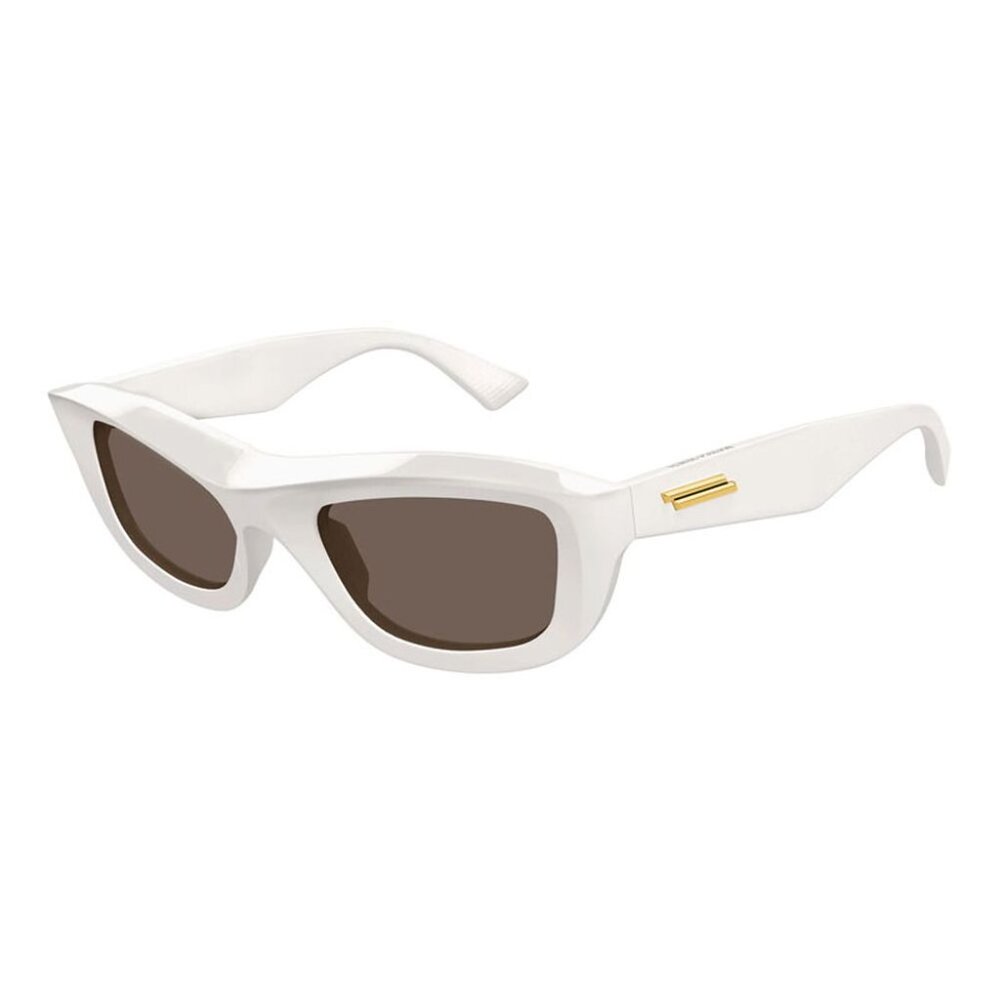 NEW BOTTEGA VENETA BV1326S 004 SUNGLASSES UNISEX IVORY EYEWEAR - Picture 1 of 3